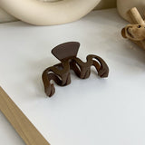 Coffee  Hair Clip - Wavy