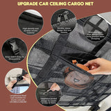 Car Ceiling Cargo Net Strong Load-Bearing Mesh Car Roof Storage Organizer Large Capacity Space Saving Car Ceiling Net Storage