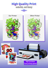 A3 DTF Printer impresora dtf A3 For Epson R1390 DTF Transfer Printer for jeans hoodie T shirt printing machine with roll Feeder