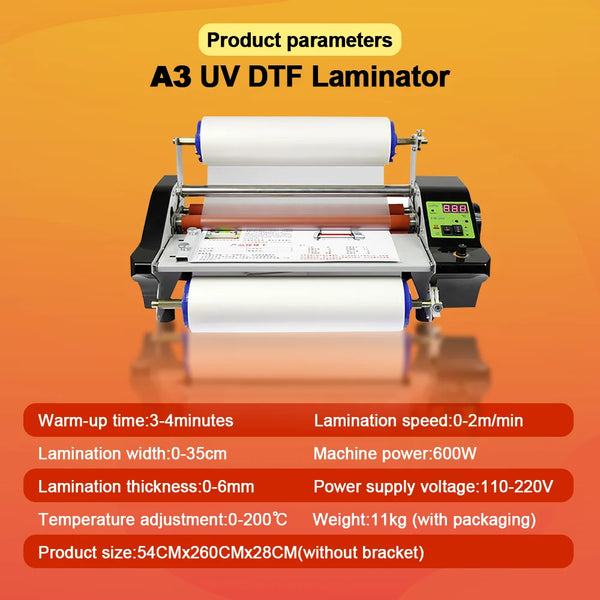 UV DTF Laminating Machine For Curve Surface Phone Case Cup Metal Glass Bottle UV Transfer Film UV DTF Printing Laminator Machine