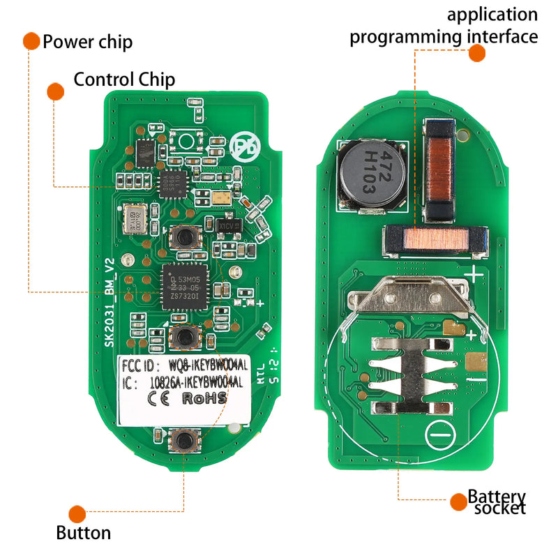 AUTEL IKEYBW003/4AL HD004/05BL NS004/05AL HY003/04AL AT003BL/04CL Universal Remote Smart Key for MaxiIM KM100 IM508 Programmer