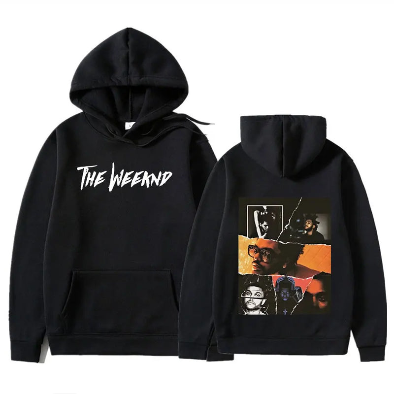 Retro The Weeknd Graphic Hoody After Hours Til Dawn Print Oversized Sweatshirt Men Women Hip Hop Rock Hoodies Gothic Streetwear