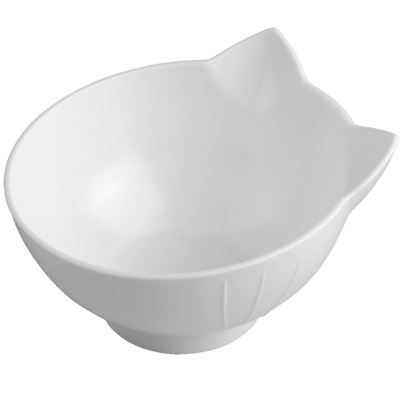 Pet Double Cat Bowl With Raised Stand