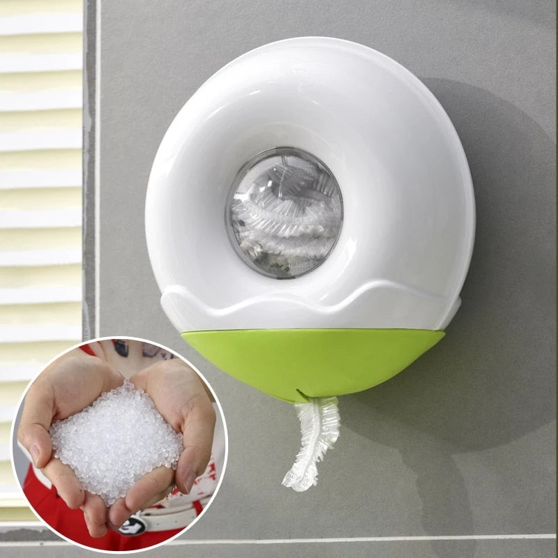 Wall Mounted Plastic Wrap Bag Holder